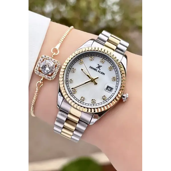 Daniel Klein DKISTE448 Marka Takvimli Bayan Kol Saati Bileklik Hediyeli
