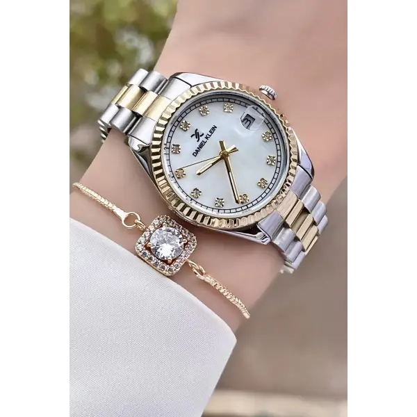 Daniel Klein DKISTE448 Marka Takvimli Bayan Kol Saati Bileklik Hediyeli