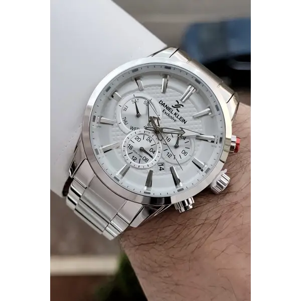 Daniel Klein DKISTE773 Gümüş Renk İç Göstergeleri Aktif Erkek Kol Saati