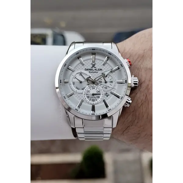 Daniel Klein DKISTE773 Gümüş Renk İç Göstergeleri Aktif Erkek Kol Saati