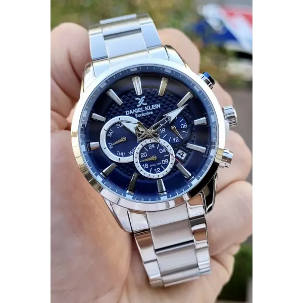 Daniel Klein DKISTE780 Kadranı Laciverrt Renk İç Göstergeleri Aktif Erkek Kol Saati