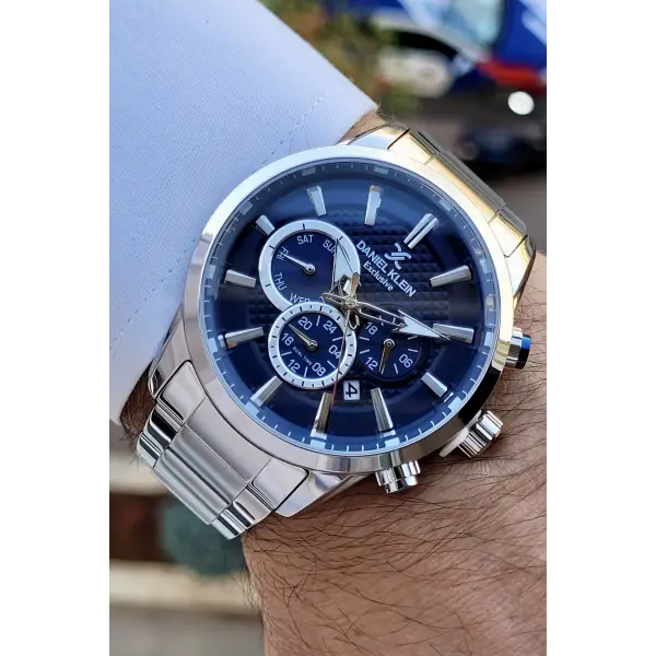 Daniel Klein DKISTE780 Kadranı Laciverrt Renk İç Göstergeleri Aktif Erkek Kol Saati