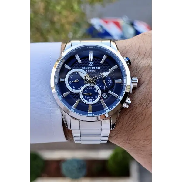 Daniel Klein DKISTE780 Kadranı Laciverrt Renk İç Göstergeleri Aktif Erkek Kol Saati