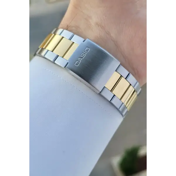Casio CSISTE121 Gold Gümüş Renk Erkek Kol Saati