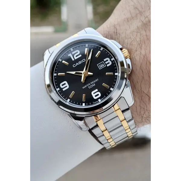 Casio Gold Gümüş Renk Hediye Paketli Erkek Kol Saati