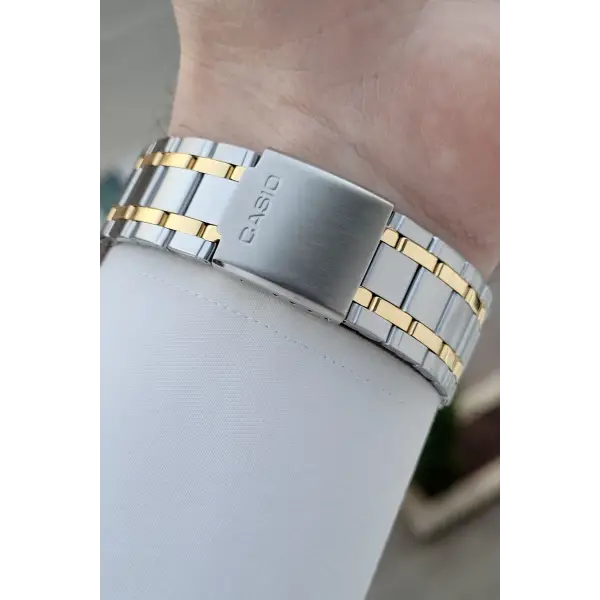 Casio Gold Gümüş Renk Hediye Paketli Erkek Kol Saati