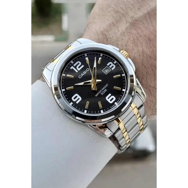 Casio Gold Gümüş Renk Hediye Paketli Erkek Kol Saati