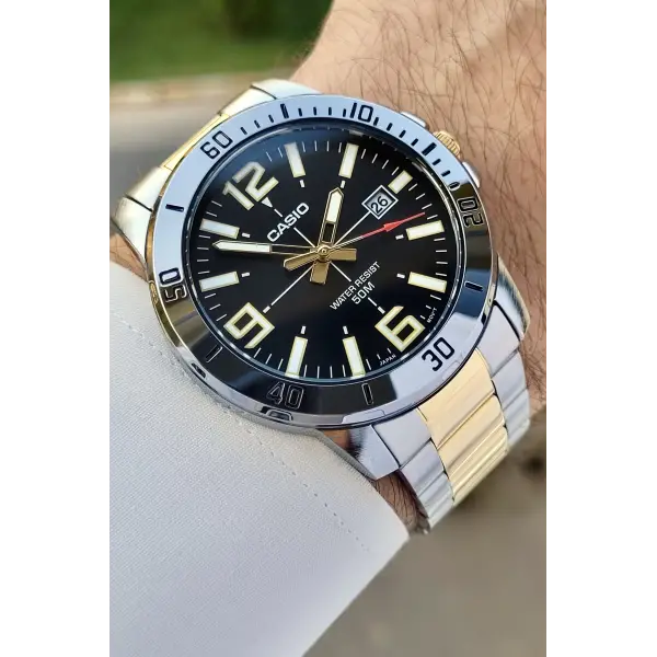 Casio CSISTE121 Gold Gümüş Renk Erkek Kol Saati