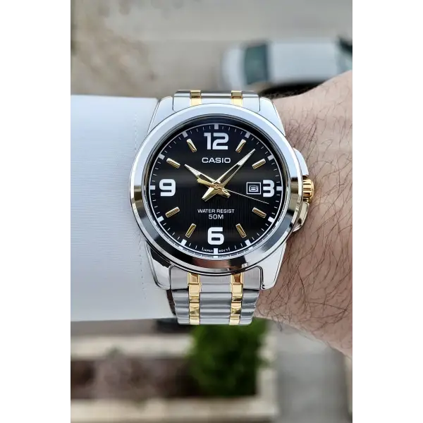 Casio Gold Gümüş Renk Hediye Paketli Erkek Kol Saati
