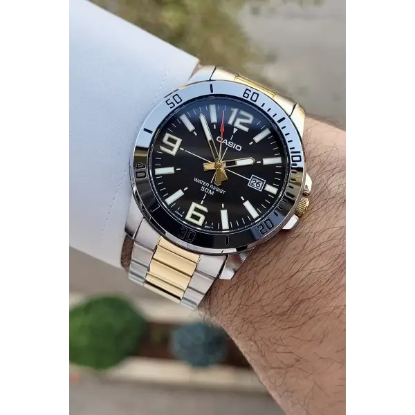 Casio CSISTE121 Gold Gümüş Renk Erkek Kol Saati