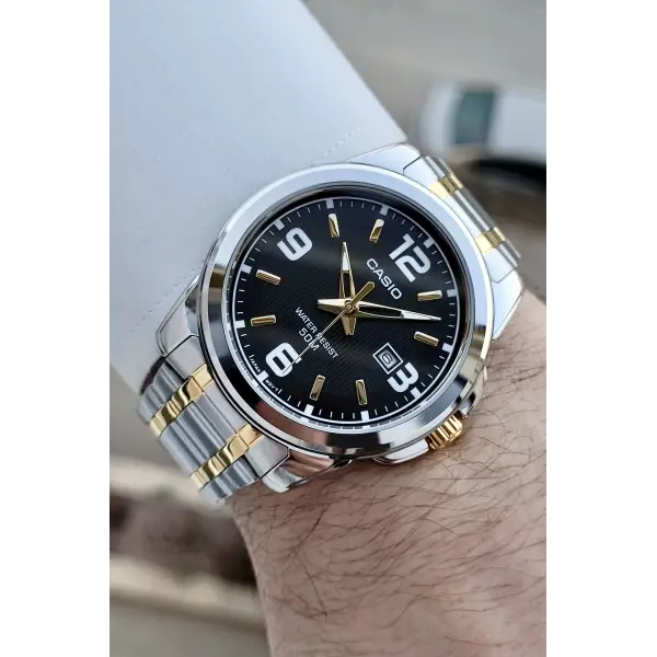 Casio Gold Gümüş Renk Hediye Paketli Erkek Kol Saati