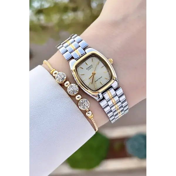 Casio CSISTE157 Gold Gümüş Renk Kadın Kol Saati