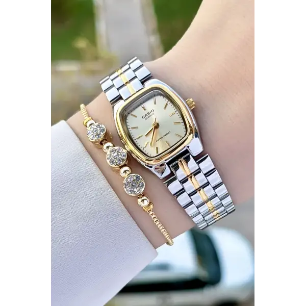 Casio CSISTE157 Gold Gümüş Renk Kadın Kol Saati