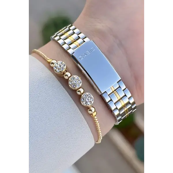 Casio CSISTE157 Gold Gümüş Renk Kadın Kol Saati