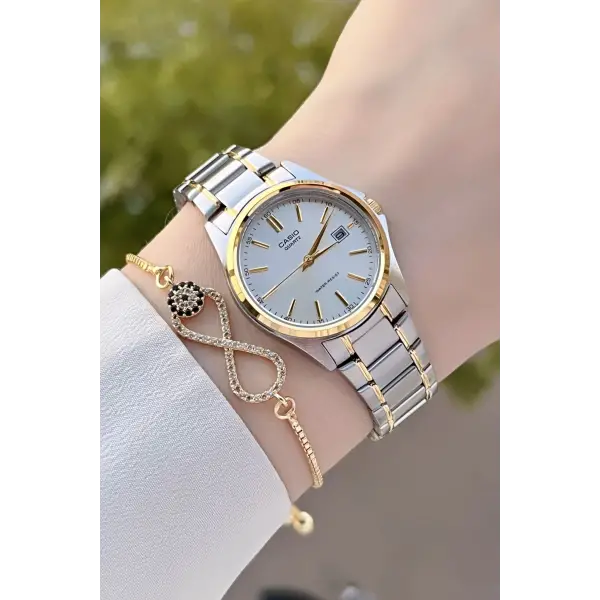 Casio CSISTE64 Gold Gümüş Renk Hediye Paketli Kadın Kol Saati