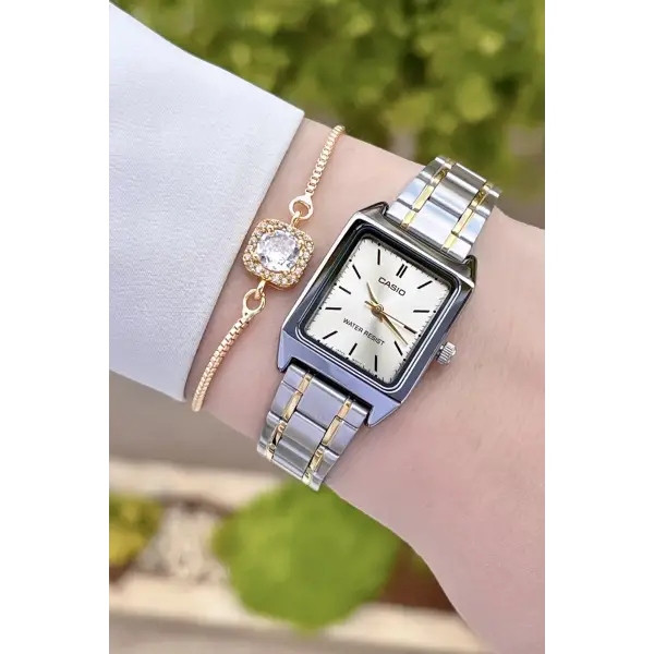 Casio CSISTE39 Gold Gümüş Renk Hediye Paketli Kadın Kol Saati