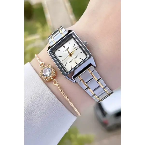 Casio CSISTE39 Gold Gümüş Renk Hediye Paketli Kadın Kol Saati