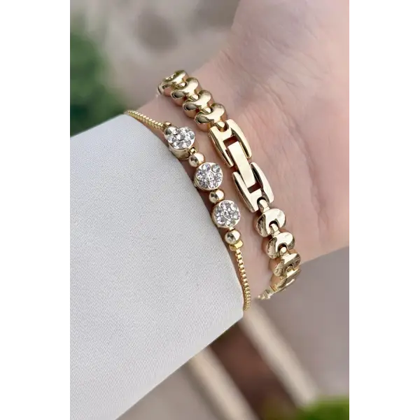 Gold Renk 22,5 Mm Gelinlik Model Kadın Kol Saati