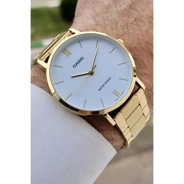 Casio CSISTE202 Gold Renk Hediye Paketli Erkek Kol Saati