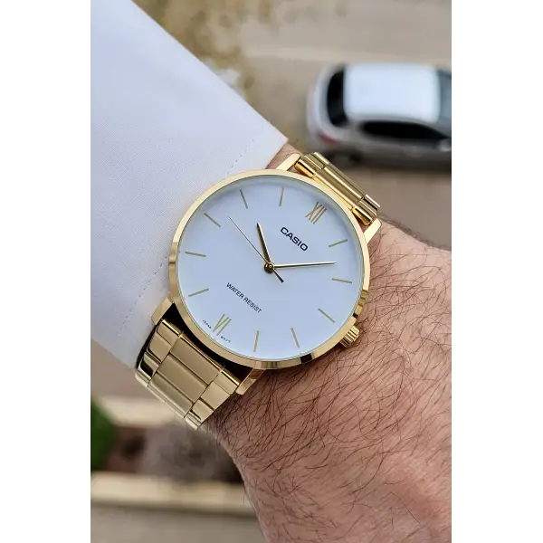 Casio CSISTE202 Gold Renk Hediye Paketli Erkek Kol Saati