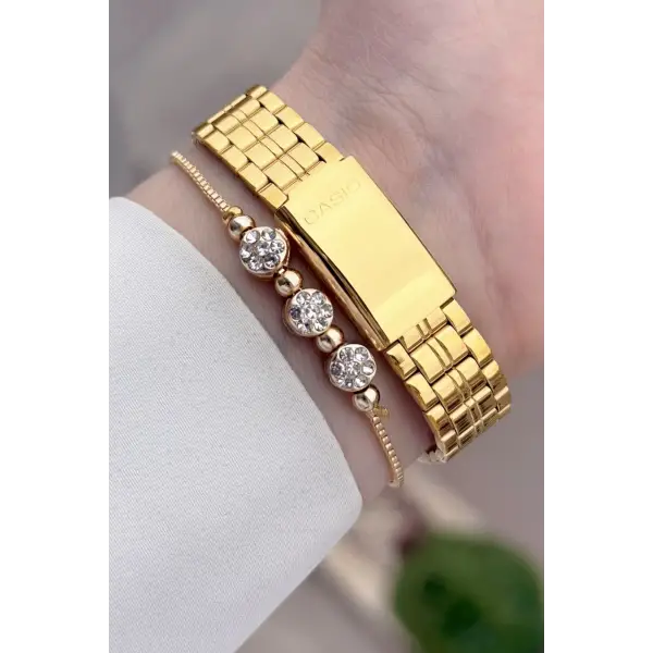 Casio Gold Renk Hediye Paketli Kadın Kol Saati