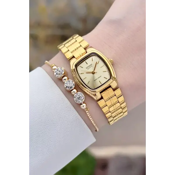 Casio Gold Renk Hediye Paketli Kadın Kol Saati