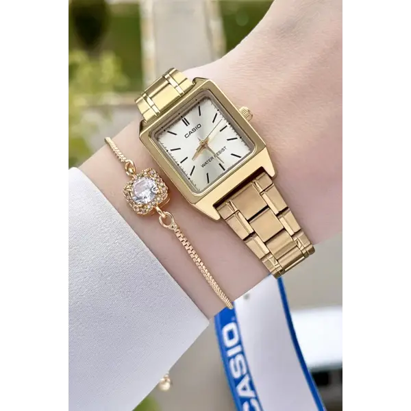 Casio CSISTE38 Gold Renk Hediye Paketli Kadın Kol Saati