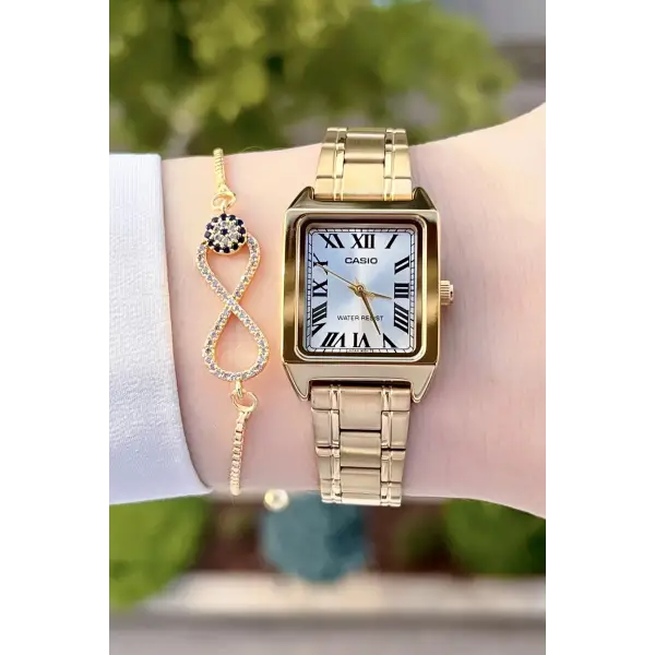 Casio CSISTE68 Gold Renk Hediye Paketli Kadın Kol Saati