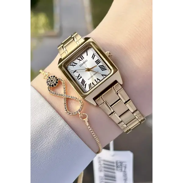 Casio CSISTE68 Gold Renk Hediye Paketli Kadın Kol Saati