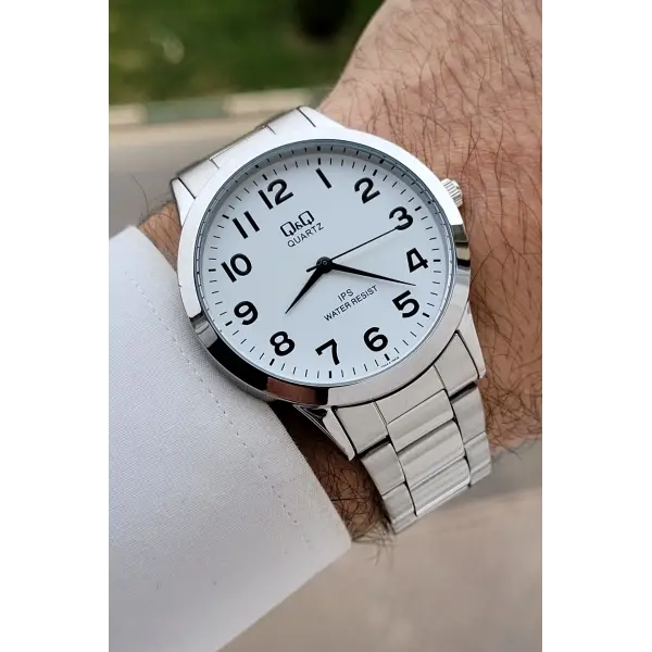Gümüş Renk 40 mm Erkek Kol Saati