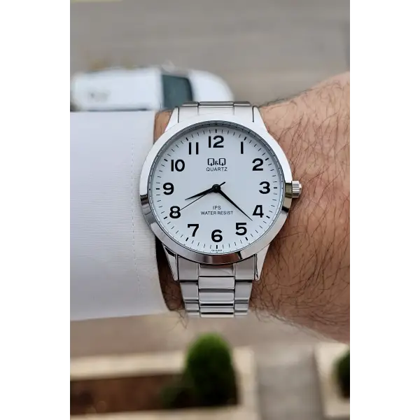 Gümüş Renk 40 mm Erkek Kol Saati