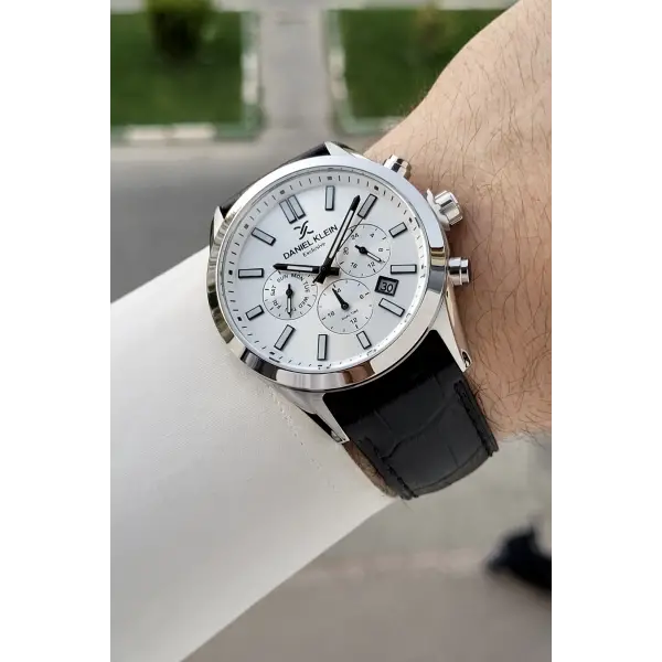 Gümüş Renk 43 Mm İç Göstergeleri Aktif Erkek Kol Saati