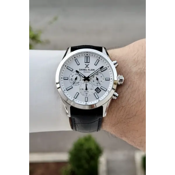 Gümüş Renk 43 Mm İç Göstergeleri Aktif Erkek Kol Saati