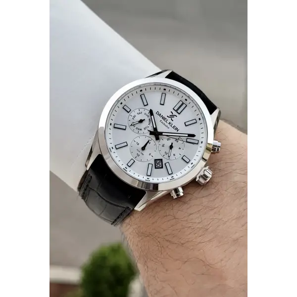 Gümüş Renk 43 Mm İç Göstergeleri Aktif Erkek Kol Saati