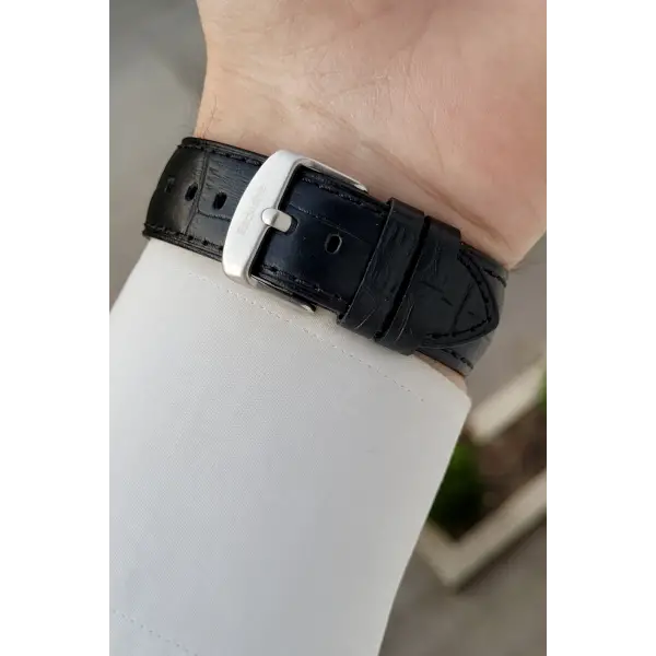 Gümüş Renk 43 Mm İç Göstergeleri Aktif Erkek Kol Saati