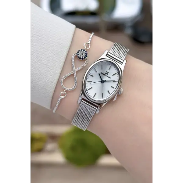 Gümüş Renk Hediye Paketli 21 Mm Kadın Kol Saati