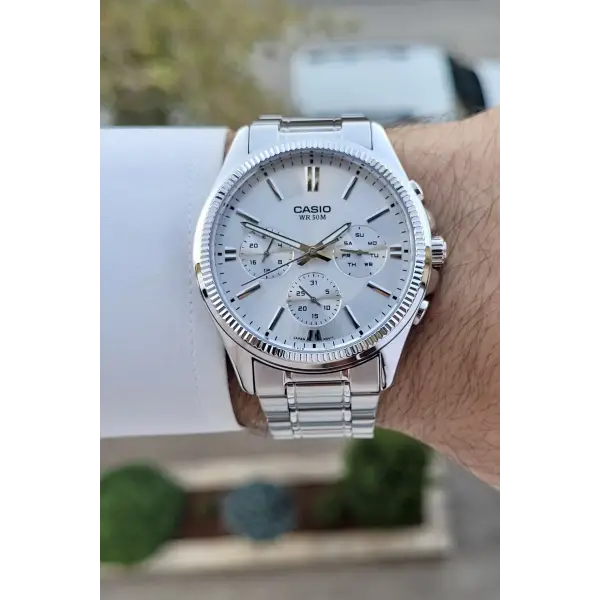 Casio CSISTE126 Gümüş Renk Erkek Kol Saati