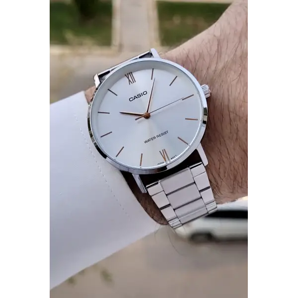 Casio CSISTE177 Gümüş Renk Hediye Paketli Erkek Kol Saati