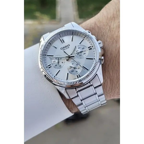 Casio CSISTE126 Gümüş Renk Erkek Kol Saati