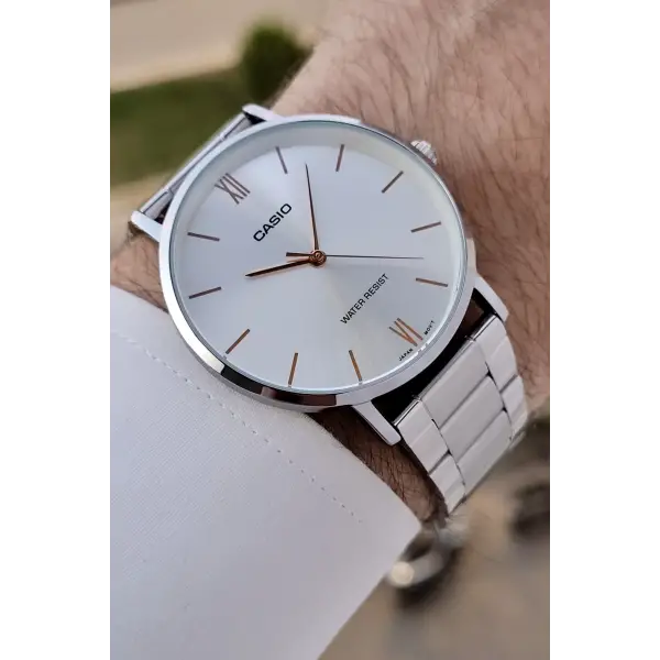 Casio CSISTE177 Gümüş Renk Hediye Paketli Erkek Kol Saati