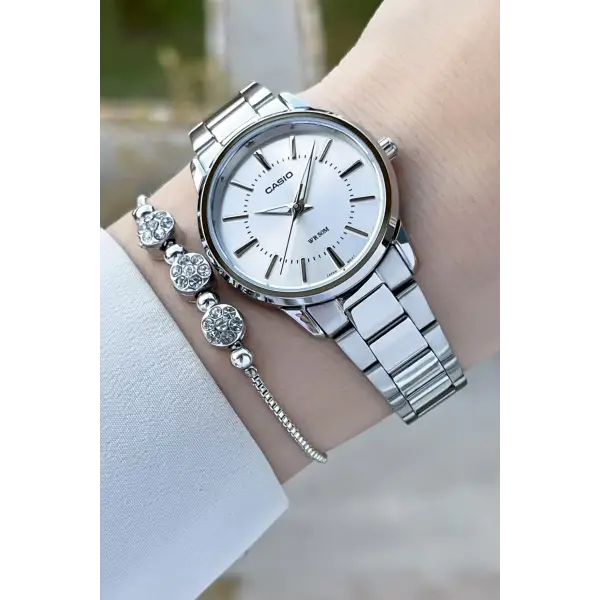 Casio CSISTE169 Gümüş Renk Hediye Paketli Kadın Kol Saati