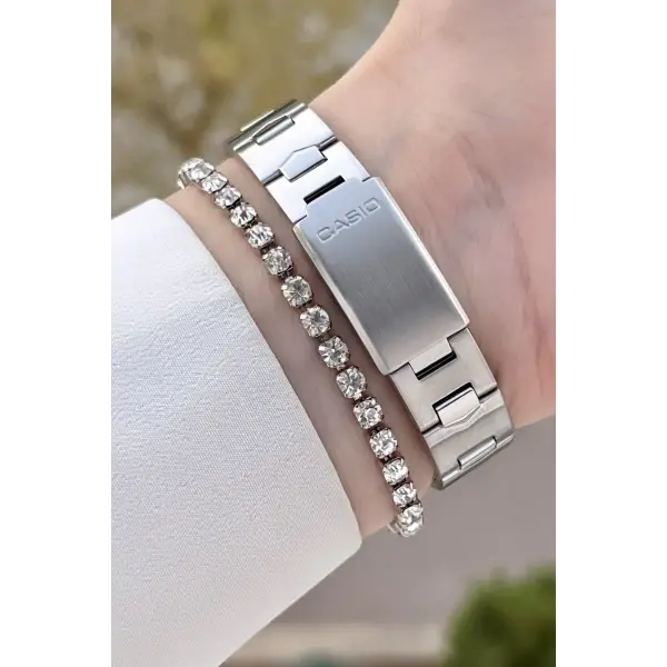 Casio CSISTE172 Gümüş Renk Hediye Paketli Kadın Kol Saati