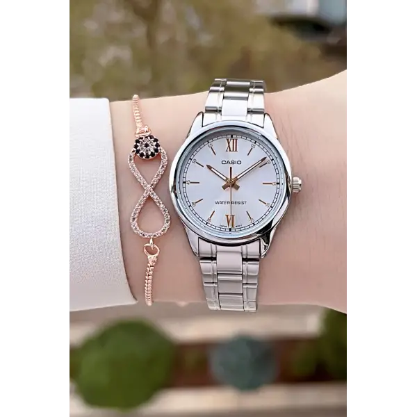 Casio CSISTE140 Gümüş Renk Kadın Kol Saati