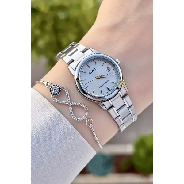 Casio CSISTE60 Gümüş Renk Hediye Paketli Kadın Kol Saati