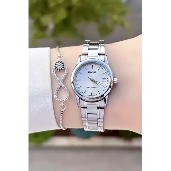 Casio CSISTE60 Gümüş Renk Hediye Paketli Kadın Kol Saati