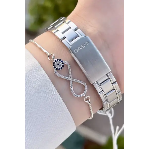 Casio CSISTE60 Gümüş Renk Hediye Paketli Kadın Kol Saati