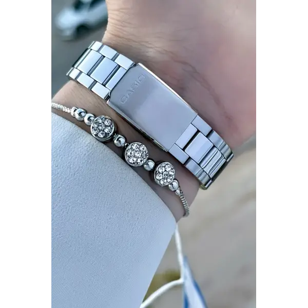 Casio CSISTE81 Gümüş Renk Hediye Paketli Kadın Kol Saati