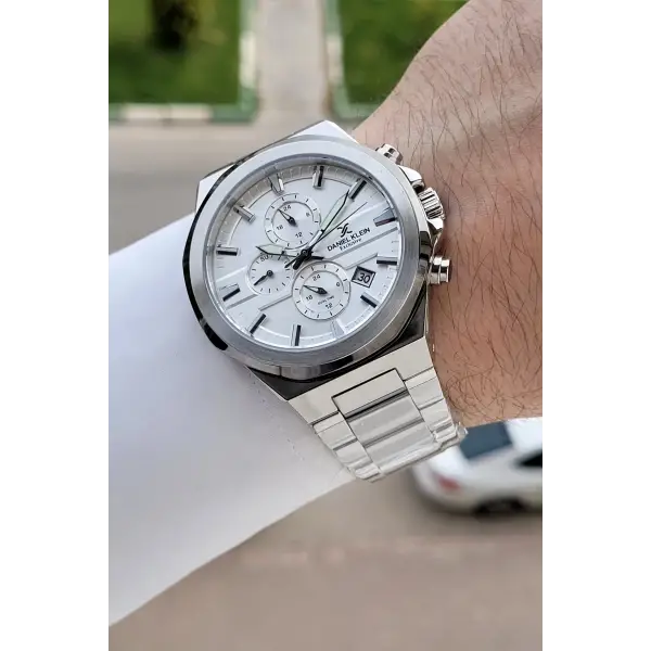 Gümüş Renk Iç Göstergeleri Aktif 41 Mm Erkek Kol Saati