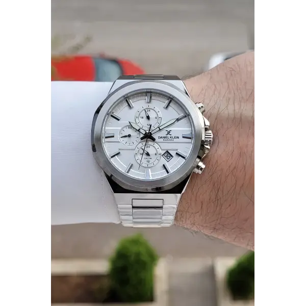 Gümüş Renk Iç Göstergeleri Aktif 41 Mm Erkek Kol Saati