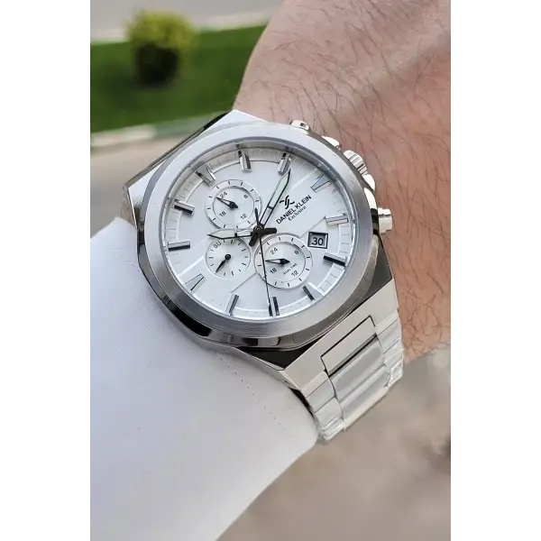 Gümüş Renk Iç Göstergeleri Aktif 41 Mm Erkek Kol Saati